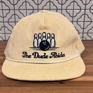 The Dude Abides Bowling Cap - Cream